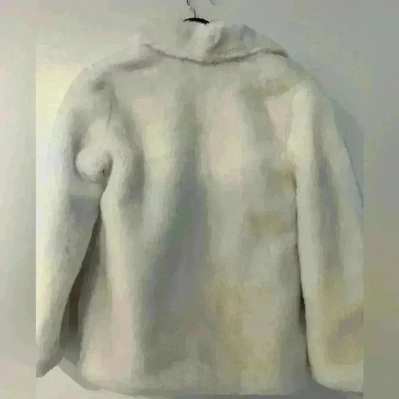 NWT! Kate spade Girl’s white faux fur coat. Size 12y - Picture 7 of 7